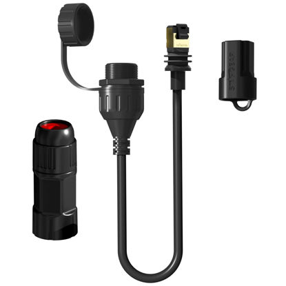 Picture of Starlink Ethernet Adapter, Starlink Gen 3/Mini Cable SPX to RJ45 Adapter Connector for Starlink Mini/Starlink Standard V3 (Rev.4) Dishy and Router Accessories Waterproof-1 Pack