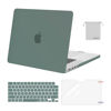 Picture of MOSISO Compatible with MacBook Pro 16 inch Case 2025 2024 2023 2022 2021 M4 M3 M2 M1 A3403 A3186 A2991 A2780 A2485 Pro Max, Plastic Hard Shell&Keyboard Cover&Screen Film&Storage Bag, Midnight Green