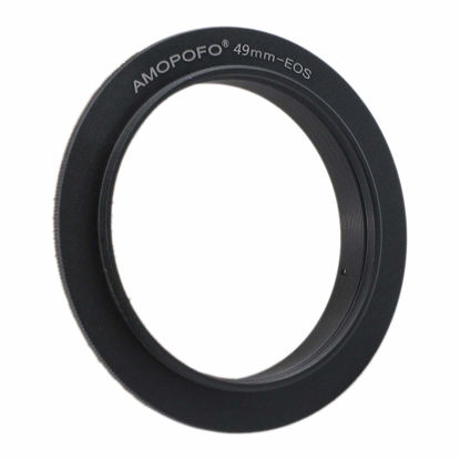 Picture of 49mm Macro Lens Reverse Ring Compatible with for EF-S 90D 80D 70D 60Da 60D 50D 40D 30D T6 T7 T5 SL3 SL2 T8i T7i T6i T6s T5i with 49mm Filter Thread Lens(49mm-EOS).