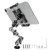 Picture of Porfortop Aluminum Heavy Duty Drill Base Tablet Holder Car Mount Dashboard, 14.2“ Long 360°3-Stage Metal Stand Bracket for 4.7-12.9" iPad Pro/Air/Mini/Samsung Galaxy Tab, for Car Auto Truck Wall Desk