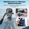 Picture of ULANZI F38 Video Fluid Head for Camera Tripod - EH12 Mini Pan Tilt Head Small Panoramic Ball Head with F38 Quick Release Plate Lightweight Filming Equipment for Compact Camera Load up to 6.6lb/3kg