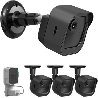 Picture of All-New Blink Outdoor 4th Gen Camera Mount, 3 Pack Weatherproof Protective Housing and 360 Degree Adjustable Mount with with Sync Module 2 Outlet Mount (Blink Camera & Module is Not Included)
