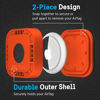 Picture of Pelican Protector - Airtag Holder / Case with 3M Adhesive Sticker [1 Pack] Protective Shockproof Cover for Apple Air tag - Hidden Stick On Mount For Bike Wallet Travel TV Remote Car Luggage - Orange