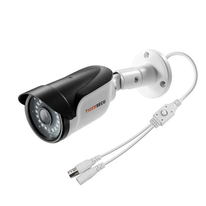 Picture of TIGERSECU 1080P Long Range Bullet Security Camera for DVR, Weatheproof for Indoor/Outdoor Use, Hybrid 4-in-1 OSD Switch for TVI/CVI/AHD/CVBS DVRs (Power Supply and Coaxial Cable Sold Separately)
