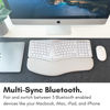 Picture of Macally Backlit Bluetooth Ergonomic Keyboard for Mac - Sculpted for Comfort - Wireless Ergonomic Keyboard (100-Key MacOS Layout) - Rechargeable Split Ergo Keyboard - MacBook, iMac, iPad, iPhone