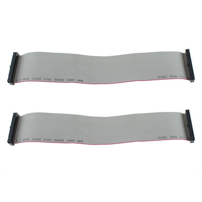 Picture of MTQY 30cm IDE Female to Male Hard Drive Cable 40 Pin IDE Extension Flexible Flat Cable for 3.5 Inch IDE Interface Hard Drives