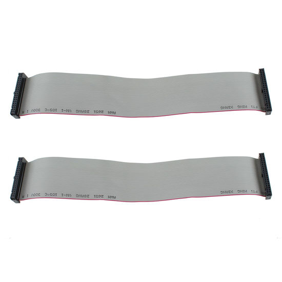 Picture of MTQY 30cm IDE Female to Male Hard Drive Cable 40 Pin IDE Extension Flexible Flat Cable for 3.5 Inch IDE Interface Hard Drives