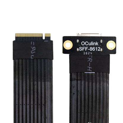 Picture of xiwai M.2 M-Key 2280 NGFF PCI-E4.0 to Oculink SFF-8612 SFF-8611 Host Cable 15cm for NVME U.2 SSD eGPU