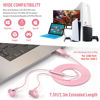 Picture of USB Headphone for PC Laptop Magnetic 7.5ft Wired Earbuds Computer Headset with Microphone Control Mute Mic Lightweight Noise Isolate Cord in-Ear Gaming Earphone for MacBook Pro Office Work School Zoom
