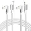 Picture of iPhone USB C to Lightning Cable,【2Pack 6FT MFi Certified】Right Angle 90 Degree iPhone Fast Charger Nylon Braided 20W Charging Data Syncing Cord Compatible with iPhone 14/13/Pro/ 12/Max/11/XS/XR/8/Plus