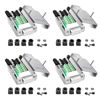 Picture of Willwewon 4PCS DB9 Female Solderless Breakout Connector,RS232 D-SUB Serial to 9-pin Port Plug Terminal Adapter with Metal Case Long Bolts Tail Pipe