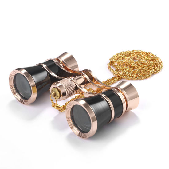 Picture of Aroncent Opera Glasses Binoculars 3X25 Theater Glasses Mini Binocular Compact with Chain for Adults Kids Women in Opera Musical Concert