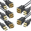 Picture of DteeDck DisplayPort to VGA Cable 6ft 10 Pack, Display Port DP to VGA Adapter Cable Converter Male to Male Braided Cord for Monitor Desktop Laptop Display Projector HDTV