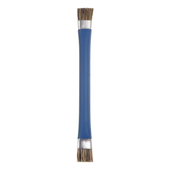 Picture of HARFINGTON Double-Head Phone Motherboard IC Cleaning Brush 12x15mm Bristles Hair Anti-Static ESD Brush Cleaner for Computer Phone, 148mm Length, Blue