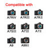 Picture of EP-18 Eyecup Eyepiece Viewfinder Compatible for Sony A7RIV A7RIII A7RII A7II A7III A7SIII A9 A99II Camera, Replacement FDA-EP18 (1 Pack)