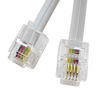 Picture of XANHAM Phone Cable 25 Feet Telephone Line Cord with RJ11 6P4C Connectors for Landline Phone, Fax Machine and Modem, for Both in-Wall and Out-Wall Using, White, AV04218