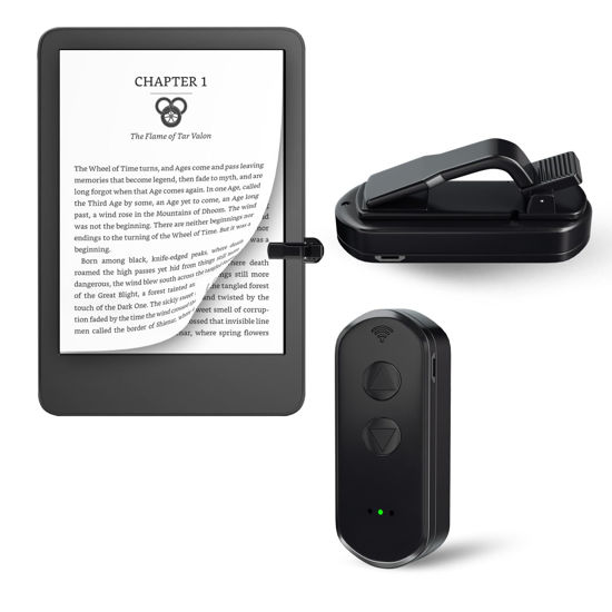 Picture of Remote Control Page Turner for Kindle Paperwhite, Remotely Page Turner for iPhone,iPad, Remote Control Page Turner Reading Convenient Page Turner for Reading Novels, Taking Photos