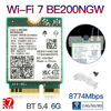 Picture of M.2 WiFi 7 Card Key E BE200 Wireless BT5.4 WiFi Network Adapter 2.4G/5G/6GHz 9.3Gbps for WiFi7/WiFi6E/WiFi6/WiFi5 Router Gaming PC Laptops Support Windows 10/11 Not Support AMD Motherboards