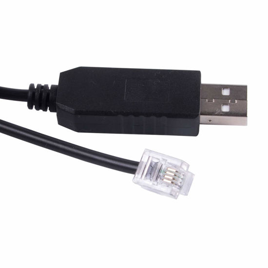 Picture of Meade LX200 GPS AUTOSTAR II Telescope Control Cable CP2102 Chip PC RS232 Serial RJ11 RJ12 6P4C Upgrade Console Cable (10feet/300cm)