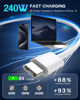 Picture of USB C to USB C, 240W USB C Cable, 6.6ft C to C Cable Fast Charging for Macbook Pro/Macbook Air, iPad Pro 12.9-inch, iPhone 15/Pro Max/Pro/Plus, Samsung Galaxy S23,Compatible 140W/100W /65W/45W/35W/20W
