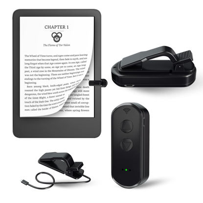 Picture of Remote Control Page Turner for Kindle Paperwhite, Remotely Page Turner for iPhone,iPad, Remote Control Page Turner Reading-Convenient Page Turner for Reading Novels, Taking Photos(Two Click Heads)