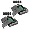 Picture of ANMBEST 2PCS DB25 Solderless Connector, RS232 D-SUB Serial to 25-pin Port Terminal Female Adapter Breakout Board with Case Long Bolts Nuts