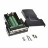 Picture of ANMBEST 2PCS DB25 Solderless Connector, RS232 D-SUB Serial to 25-pin Port Terminal Female Adapter Breakout Board with Case Long Bolts Nuts