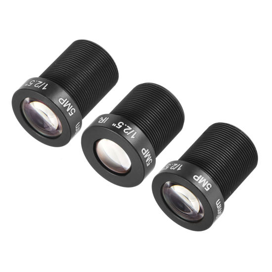 Picture of MECCANIXITY CCTV Lens 8mm/12mm/16mm 5MP F2.0 FPV Wide Angle for CCD Camera, 3 Pack