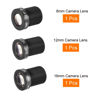 Picture of MECCANIXITY CCTV Lens 8mm/12mm/16mm 5MP F2.0 FPV Wide Angle for CCD Camera, 3 Pack