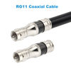 Picture of MOOKEERF RG11 Connectors 10 Pack,F Type Connectors,RG11 Coax Cable Compression Fitting with Weather Seal O Ring,F Connectors for RG11 Coaxial Cable