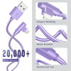Picture of iPhone Charger,3 Pack 10FT Lightning Cable [Apple MFi Certified] iPhone Fast Charging Cable 90 Degree Nylon Braided Cord Compatible with iPhone 14/13/12/11 Pro Max/XS MAX/XR/XS/X/8/7/Plus/iPad