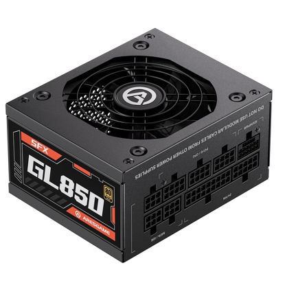 Picture of ARESGAME SFX Power Supply, 850W, ATX 3.0 & PCIE 5.0 Ready, 80 Plus Gold Certified, Fully Modular Power Supply with Durable Hydraulic Bearing Fan, SFX Form Factor, 10 Year Warranty