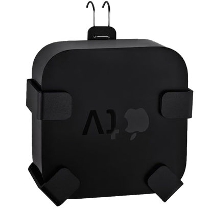 Picture of IFCASE Wall/Under Desk/Back of TV Mount Compatible with All Apple TV Generations (Including All 4K Models) (Black)