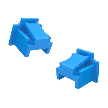 Picture of 10Pcs RJ45 Jack Dust Cover, Reusable,RJ45 Dust Cover Cap,RJ45 Anti Dust Cover Cap Protector Plug Protects Ethernet Hub Port for RJ45 Female Port for TV,Computer,Other Devices (Blue)