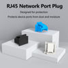 Picture of 10Pcs RJ45 Jack Dust Cover, Reusable,RJ45 Dust Cover Cap,RJ45 Anti Dust Cover Cap Protector Plug Protects Ethernet Hub Port for RJ45 Female Port for TV,Computer,Other Devices (Blue)
