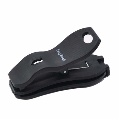 Picture of Easy Hood Clip-On Lens Cap Keeper, Anti Lost Camera Lens Cap Holder Strap Keeper Buckle Clip for 40.5-77mm Canon Nikon Sony Pentax Olympus Fujifilm DSLR