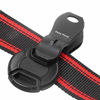 Picture of Easy Hood Clip-On Lens Cap Keeper, Anti Lost Camera Lens Cap Holder Strap Keeper Buckle Clip for 40.5-77mm Canon Nikon Sony Pentax Olympus Fujifilm DSLR