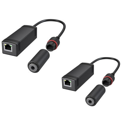 Picture of AdaLov 2PCS 48v to 24-Volt Converter, 48V Power Over Ethernet Adapter Convert to 24V POE Adapter for Surveillance Camera, CCTV Camera, IP Camera, and Wireless AP Wireless Bridge (2 PACK)