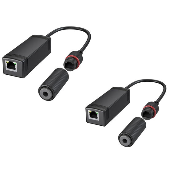 Picture of AdaLov 2PCS 48v to 24-Volt Converter, 48V Power Over Ethernet Adapter Convert to 24V POE Adapter for Surveillance Camera, CCTV Camera, IP Camera, and Wireless AP Wireless Bridge (2 PACK)