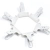 Picture of KAGYOKU Backdrop Spring Clamps 6 Pack Large Heavy Duty Photography Backdrop 4" Clips for Background Backdrops Stand, Woodworking, Home Improvement (White)