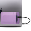 Picture of Afterplug 2-Pocket Adhesive Pouch for Laptop, compatible with external SSD, Apple Magic Mouse, USB cable and more - Lilac Purple