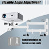 Picture of Projector Wall Mount 14" Foldable Arm 2 Thread Adapters Universal Projector Mount Quality Cold-rolled Steel Compatible with XGIMI TMY AuKing HAPPRUN Vankyo ELEPHAS NICPOW Projector and Others