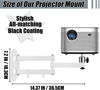 Picture of Projector Wall Mount 14" Foldable Arm 2 Thread Adapters Universal Projector Mount Quality Cold-rolled Steel Compatible with XGIMI TMY AuKing HAPPRUN Vankyo ELEPHAS NICPOW Projector and Others