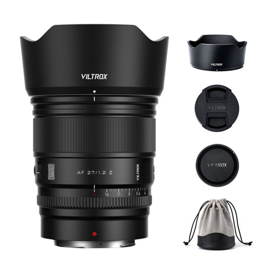 Picture of VILTROX 27mm f/1.2 Z Lens for Nikon Z Mount, Auto Focus PRO 27mm f1.2 Large Aperture Auto Focus Prime Lens for Nikon Z-Mount Mirrorless Camera Z5, Z50, Z6, Z6II, Z7, Z7II, ZFC, Z30, Z9, Z8, ZF