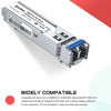 Picture of 1000Base-LX/LH SFP Transceiver, 1.25G SFP LC Fiber Module, Gigabit Single Mode Mini GBIC, 1310nm SMF, up to 20km, for Cisco GLC-LH-SMD, Ubiquiti UF-SM-1G, Meraki, TP-Link TL-SM311LS and More