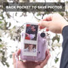 Picture of WOGOZAN Instant Mini 12 Clear Case for Fujifilm Instax Mini 12 Instant Film Camera, Mini 12 Camera Protective Case with Upgraded Back Pocket Hold 10 Films and Two Adjustable Strap (No Camera)