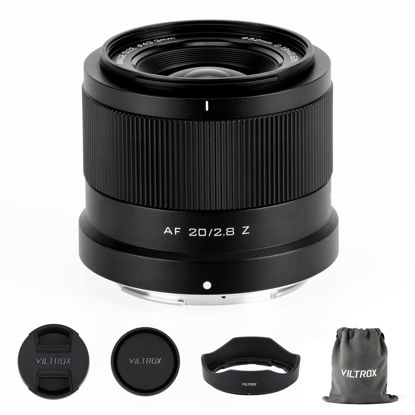 Picture of VILTROX 20mm F2.8 f/2.8 AF Lens for Nikon Z Mount, Wide-Angle Full-Frame Auto Focus Lens Compatible with Nikon- Z Mount Mirrorless Cameras Z8 Z9 Z6 Z7 Z6 II Z7II Z5 Z5II ZFC Z30