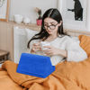 Picture of Soft Tablet Stand Pillow with Pocket,Tablet Cushion Stand,Adjustable 3 Viewing Angle,Lazy Holder Stand for Bed Sofa,Compatible with iPads Tablets eReaders Smartphones Books Magazines (Blue)