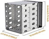 Picture of Stainless Steel Hard Drive Cage, 5.25" to 5X3.5 Rack SAS for Computer, Hard Driver Tray with Fan Space, Hard Drive Cage Adapter Rack Bracket