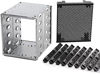 Picture of Stainless Steel Hard Drive Cage, 5.25" to 5X3.5 Rack SAS for Computer, Hard Driver Tray with Fan Space, Hard Drive Cage Adapter Rack Bracket